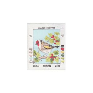 White Wren Tapestry Design Printed On Canvas #3316