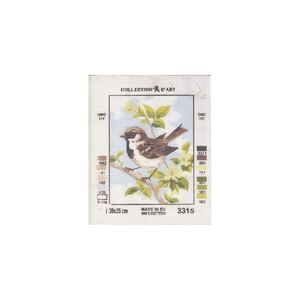 Brown Wren Tapestry Design Printed On Canvas #3315