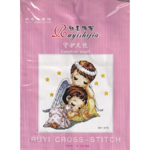 GUARDIAN ANGEL, Counted Cross Stitch Kit, 28cm x 36cm