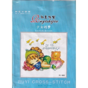 GIRLISH DREAM, Counted Cross Stitch Kit, 29cm x 29cm