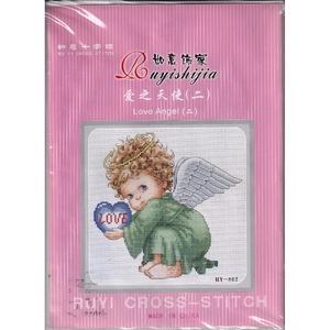 Love Angel 2, Counted Cross Stitch Kit, 29cm x 29cm