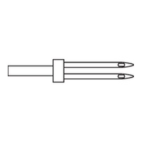 Klasse Sewing Machine Needle, TWIN EMBROIDERY 2.0mm 75/11, Pack of 1 Needle