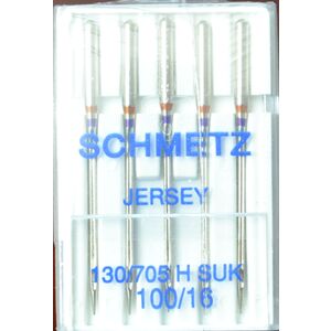 Schmetz Machine Needle JERSEY (BALLPOINT) Size 100 / 16, Packet of 5 Needles