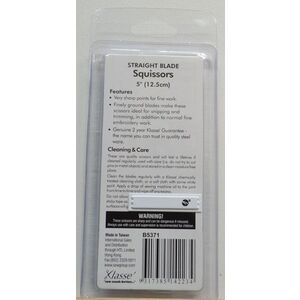 Klasse Professional Cut Straight Blade Squissors, Scissors, Snips, 125mm 5"