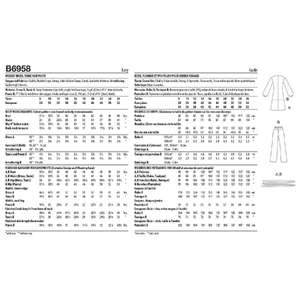 Misses' Dress, Tunic and Pants Sizes 8-16, Butterick Sewing Pattern 6958b5