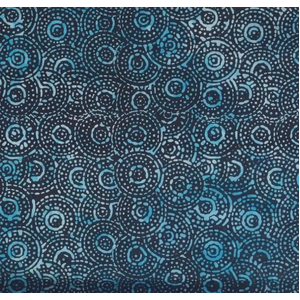 BLUE by Batik Australia #1133, Batik Cotton Fabric 110cm Wide