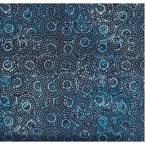 BLUE by Batik Australia #1133, Batik Cotton Fabric 110cm Wide