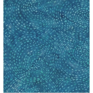 BLUE by Batik Australia #1151, Batik Cotton Fabric 110cm Wide