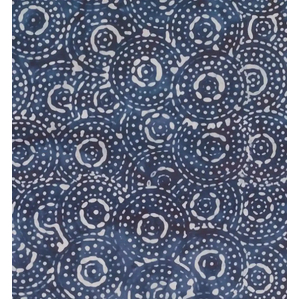 BLUE by Batik Australia #1156, Batik Cotton Fabric 110cm Wide