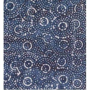 BLUE by Batik Australia #1156, Batik Cotton Fabric 110cm Wide