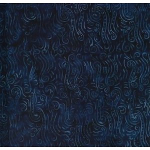 BLUE by Batik Australia #1157, Batik Cotton Fabric 110cm Wide