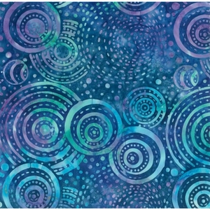 BA1212 CIRCLES by Batik Australia 110cm Wide Cotton Fabric