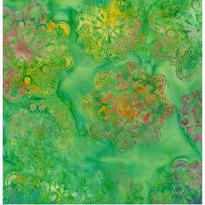 BRIGHT MANDALA #1240 by Batik Australia 110cm Wide Cotton Fabric