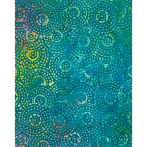 BRIGHT MANDALA #1249 by Batik Australia 110cm Wide Cotton Fabric