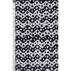 BLACK & WHITE #1533 by Batik Australia 110cm Wide Cotton Fabric