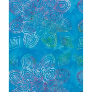 Ocean Mandala #1619 by Batik Australia 110cm Wide Cotton Fabric