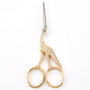 Klasse Stork Embroidery Scissors 115mm, Ornate Stainless Steel BK4704