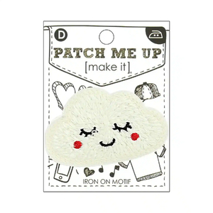 CLOUD Iron On Motif 7cm x 4.5cm - Patch Me Up by Make It BM6904