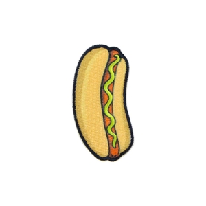HOT DOG Motif Iron-On 6.5cm x 4cm - Patch Me Up by Make It BM6914