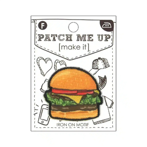 HAMBURGER Iron On Motif 5cm x 5cm - Patch Me Up by Make It BM6915