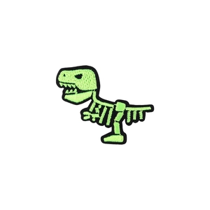 GREEN DINO Iron On Motif 5cm x 4cm - Patch Me Up by Make It BM6937