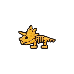 ORANGE DINO Motif Iron-On 5cm x 3cm - Patch Me Up by Make It BM6939