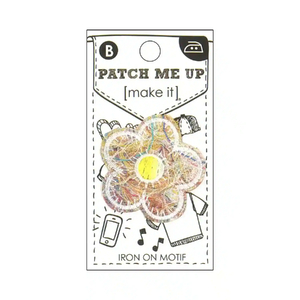 FLOWER Iron On Motif 4cm x 4cm - Patch Me Up by Make It BM6947