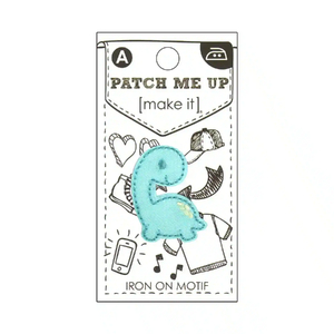 DINO Iron On Motif 2.4cm x 3.1cm - Patch Me Up by Make It BM7013