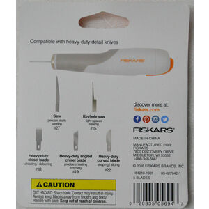 Fiskars 164210 Heavy Duty Blade Assortment For Fiskars Heavy-Duty Detail Knives