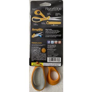 Fiskars Amplify RazorEdge Premium Fabric Shears 7081, Fiskars 8" Scissors