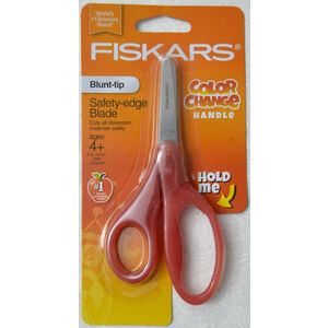 Fiskars 184160 Kids Colour Change Scissors 5" With Safety-Edge Blade, Round Tip