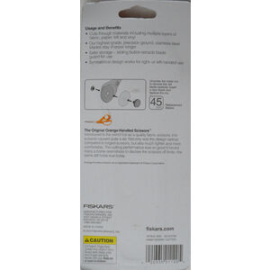FISKARS 45mm Rotary Cutter, Classic Stick, WHITE, 197950