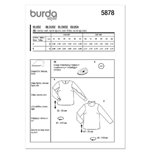 Misses' Blouse, Burda Style Sewing Pattern 5878