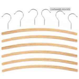 Arbee 38cm Wooden Coat Hangers