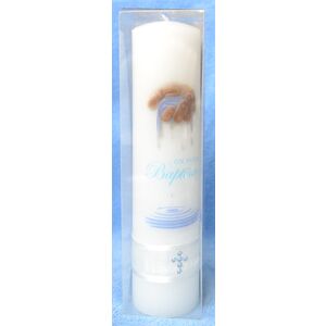 Baptism Candle, Adult, On Your Baptism, 50mm Diameter, 200mm High