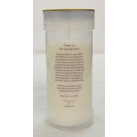 Sacred Heart Of Jesus Devotional Candle, Approx 70 Hours Burn Time, 60 x 140mm
