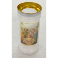 Holy Family Devotional Candle, Approx 70 Hours Burn Time, 60 x 140mm