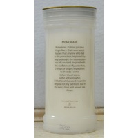 MIRACULOUS / LADY OF GRACE Devotional Candle, 70 Hour Burn Time, 60 x 140mm
