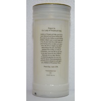 OUR LADY OF PERPETUAL HELP Devotional Candle, 70 Hour Burn Time, 60 x 140mm, includes Prayer