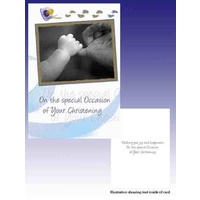 Christening Greeting Card, Boy, On The Special Occasion of Your Christening, 115mm x 170mm