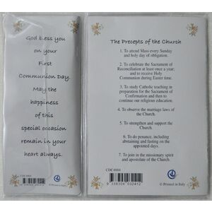 BOY First Holy Communion Rosary and Keepsake, Small Booklet