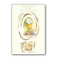 First Communion Day Card, Especially for You, 115 x 170mm, Includes Envelope