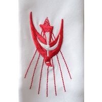 Confirmation Stole with Red Dove Embroidered, 1550mm Long