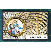 SAINT CHRISTOPHER Magnetic Car Plaque or Memo Holder Beautifully Finished