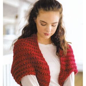 Artisan Shrug Crucci Knitting Pattern 1835 for 18 Ply Yarns