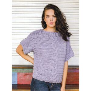 Short Sleeve Top Crucci Knitting Pattern 1836 for 18 Ply Yarns