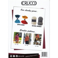 Crucci Knitting Pattern 1582, Polo Neck Sweater, Designed for 18 Ply 100% Pure Wool