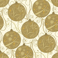 Windham Fabrics Sparkle Christmas Baubles GOLD 110cm Wide Cotton Fabric