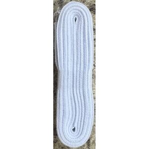 12mm Cotton Tape x 5 Metre hank, WHITE Non-Stretch 100% Cotton