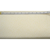 Luetenegger Mint Leaves, Gold On Cream, 110cm wide per 50cm